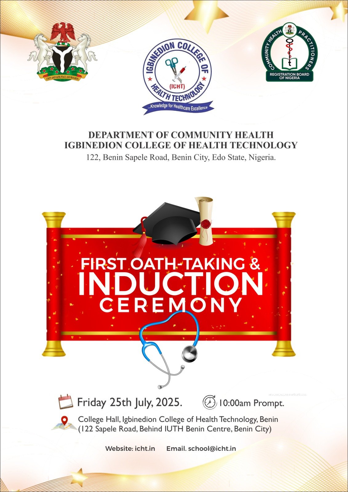 Our Prestigious Community Health Induction Ceremony